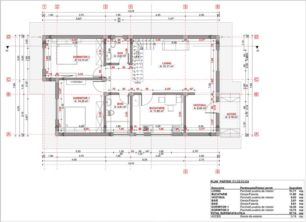 Plan Zidarie